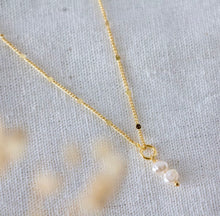 Load image into Gallery viewer, Mesa Blue Mini Pearl Drop Necklace