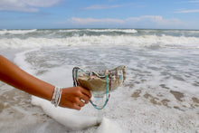 Load image into Gallery viewer, Scout Curated Wears Gold Turquoise Wrap Bracelet/Necklace