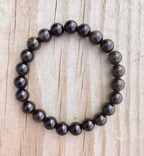 Load image into Gallery viewer, Goldsheen Obsidian Beaded Stretch Bracelet
