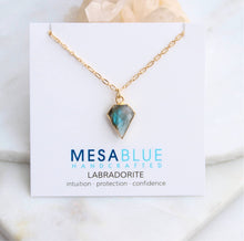 Load image into Gallery viewer, Mesa Blue Labradorite Necklace