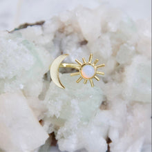 Load image into Gallery viewer, Mesa Blue Opalite Sun and Moon Ring
