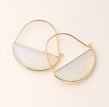 Load image into Gallery viewer, Scout Curated Wears Opalite Gold Hoop Earrings