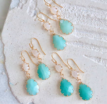 Load image into Gallery viewer, Mesa Blue Opalite Amazonite Earrings