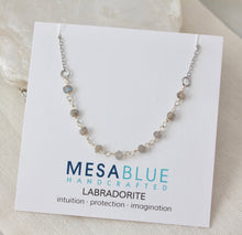 Load image into Gallery viewer, Mesa Blue Labradorite Chip Necklace
