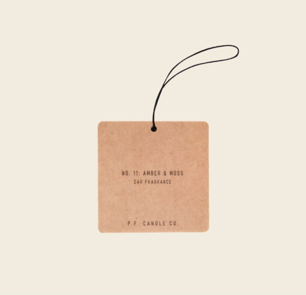 P.F. Candle Co. Amber & Moss Car Fragrance
