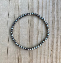 Load image into Gallery viewer, Hematite Beaded Stretch Bracelet
