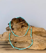 Load image into Gallery viewer, Scout Curated Wears Silver Turquoise Wrap Bracelet/Necklace
