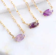 Load image into Gallery viewer, Mesa Blue Amethyst Oval Necklace
