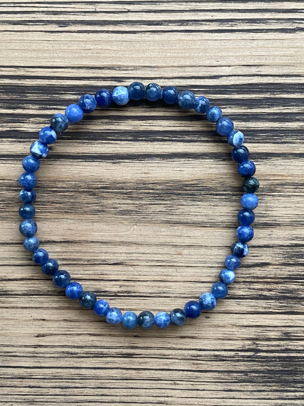 Sodalite Beaded Stretch Bracelet