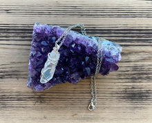 Load image into Gallery viewer, Quartz Crystal Wrapped Necklace

