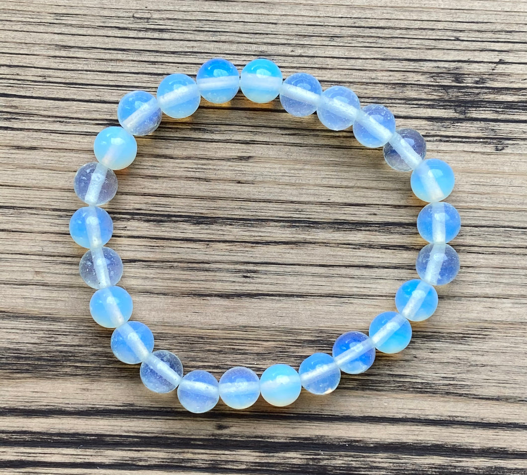 Opalite Beaded Stretch Bracelet