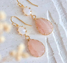 Load image into Gallery viewer, Mesa Blue Opalite Aventurine Earrings
