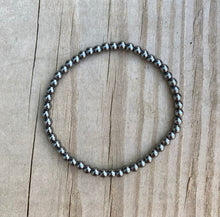 Load image into Gallery viewer, Hematite Beaded Stretch Bracelet
