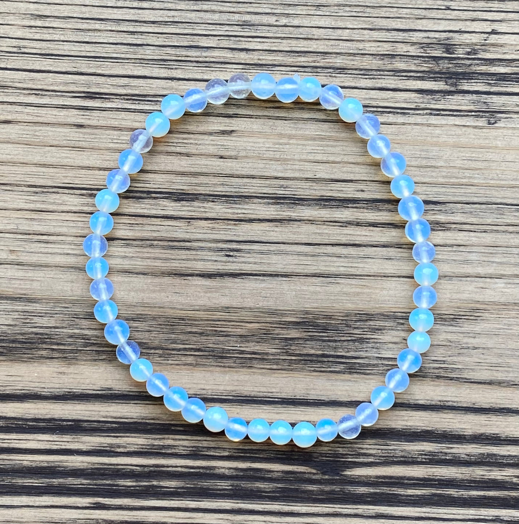 Opalite Beaded Stretch Bracelet