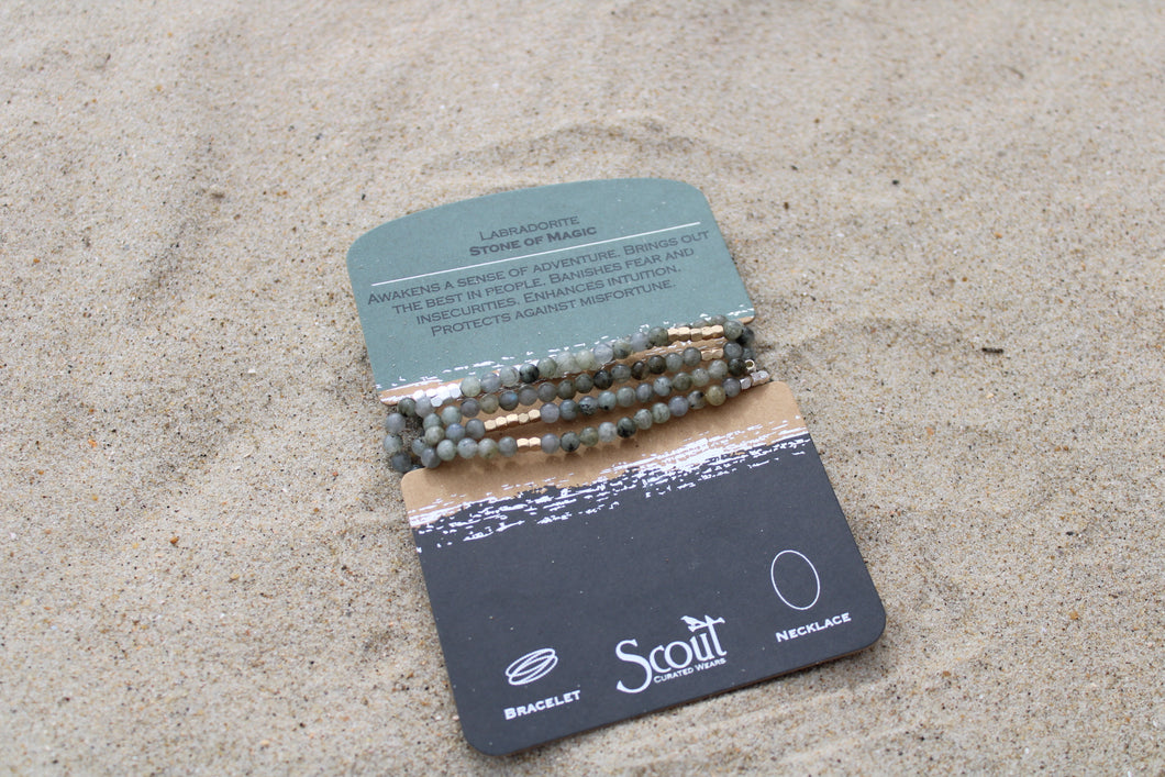 Scout Curated Wears Labradorite Wrap Bracelet/Necklace