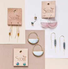 Load image into Gallery viewer, Scout Curated Wears Labradorite Dipped Stone Stud Earrings
