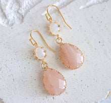 Load image into Gallery viewer, Mesa Blue Opalite Aventurine Earrings
