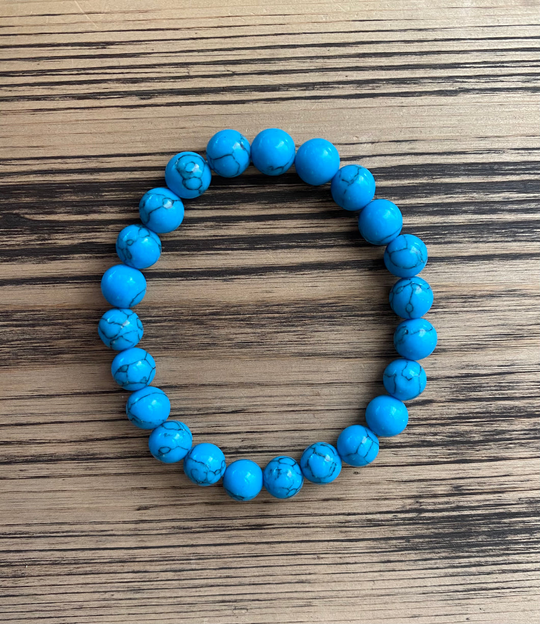 Turquoise Beaded Stretch Bracelet