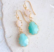 Load image into Gallery viewer, Mesa Blue Opalite Amazonite Earrings
