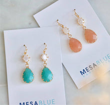 Load image into Gallery viewer, Mesa Blue Opalite Amazonite Earrings
