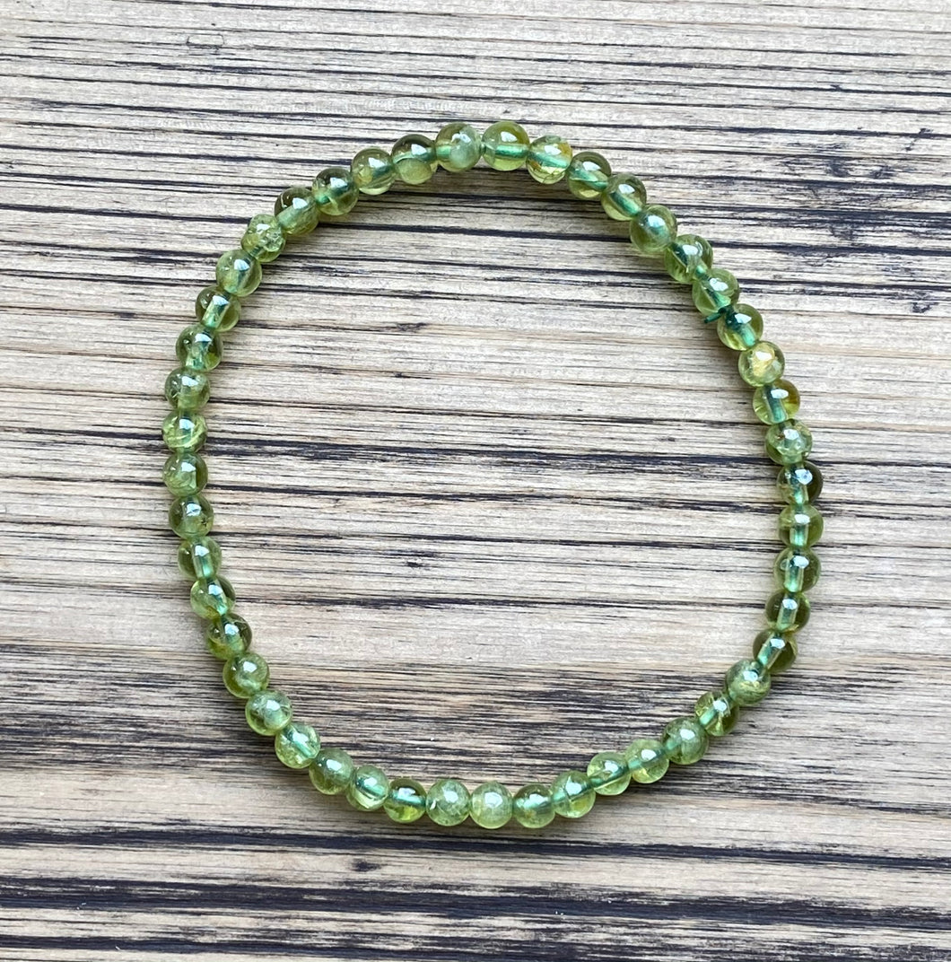 Peridot Beaded Stretch Bracelet