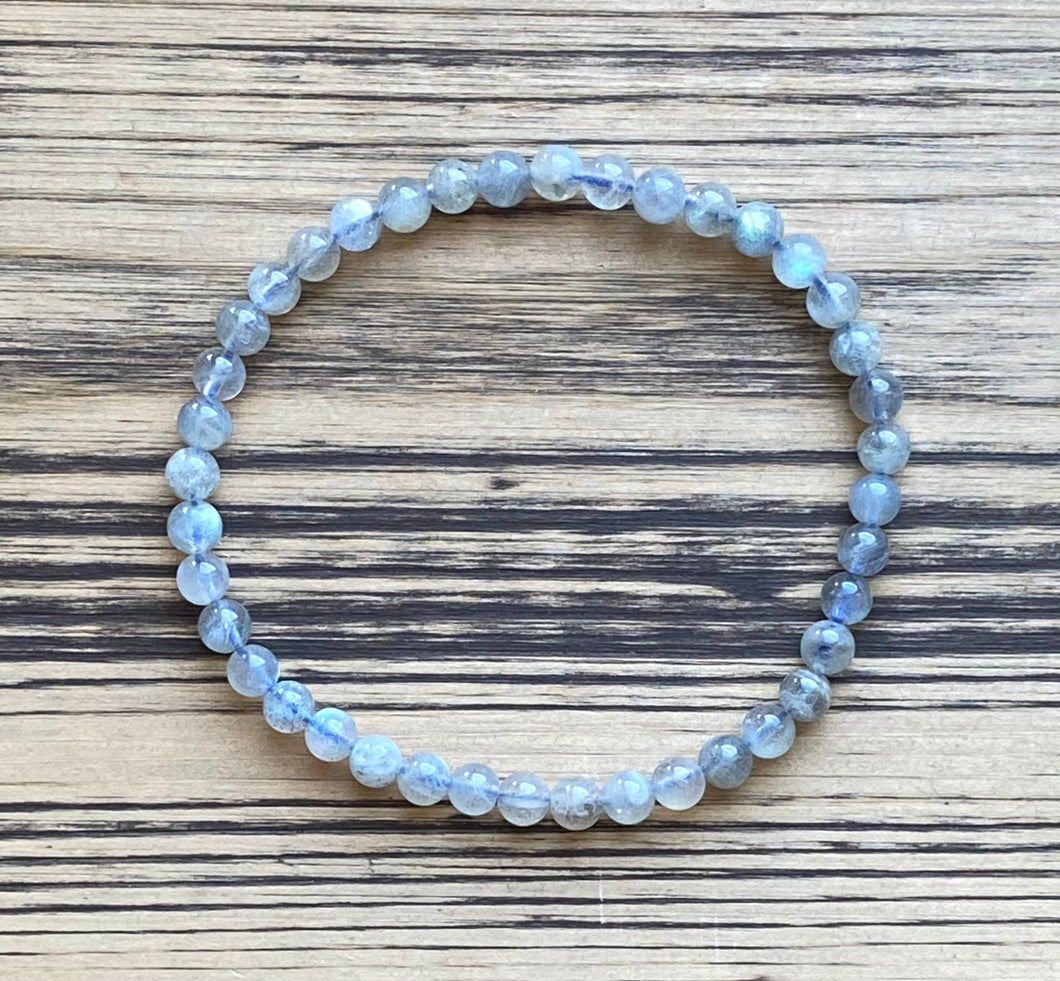 Labradorite Beaded Stretch Bracelet