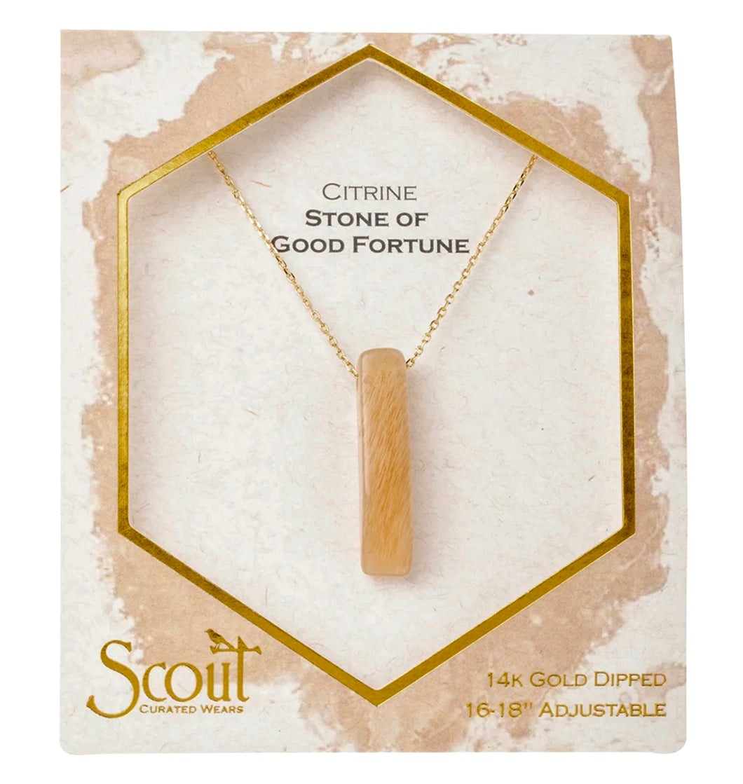 Scout Curated Wears Citrine Point Necklace