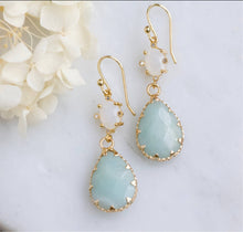 Load image into Gallery viewer, Mesa Blue Opalite Amazonite Earrings

