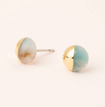 Load image into Gallery viewer, Scout Curated Wears Amazonite Dipped Stone Stud Earrings
