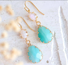 Load image into Gallery viewer, Mesa Blue Opalite Amazonite Earrings
